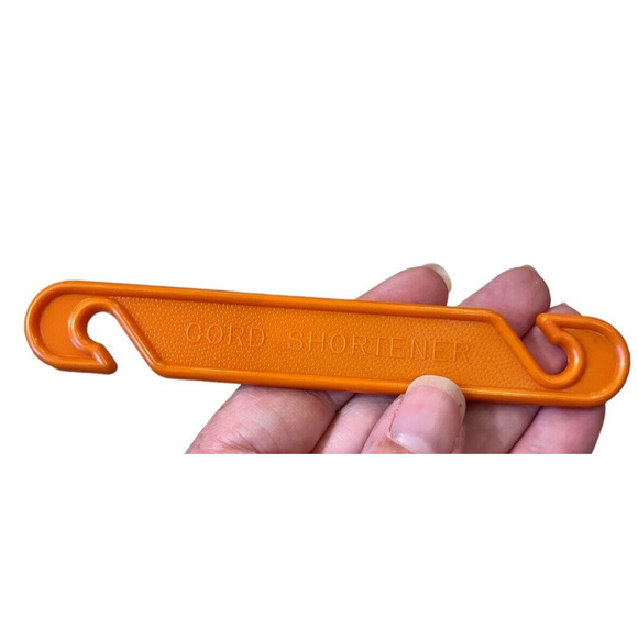 3 Vintage Tupperware Cord Blind Shortener Consultant Gadgets ORANGE - Picture 3 of 3